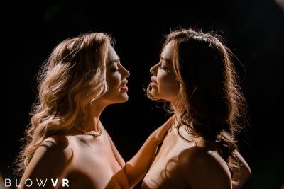 Deep Blowjob with Blake Blossom, and Scarlett Alexis 8k vr porn video