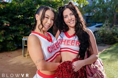 Hungry Blowjob with Theodora Day, and Kimmy Kimm 4k vr sex movie