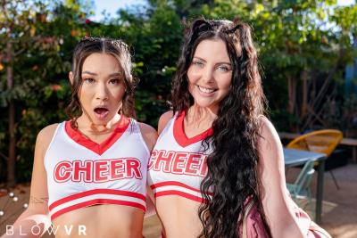 Hungry Blowjob with Theodora Day, and Kimmy Kimm 4k vr sex scene